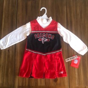 Brand New Atlanta Falcons Toddler Cheerleading Outfit. NFL 2 Piece Set